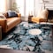 World Rug Gallery Contemporary Abstract Circles Non Shedding Soft Area Rug 5' x 7' Blue Rug 389BLUE5x7 - alternate 9